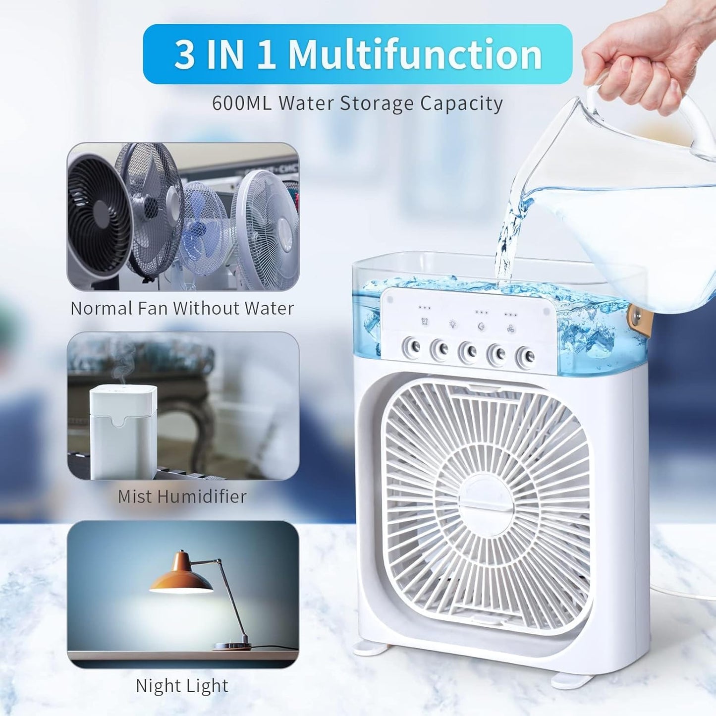 3 in 1 portable air cooler 